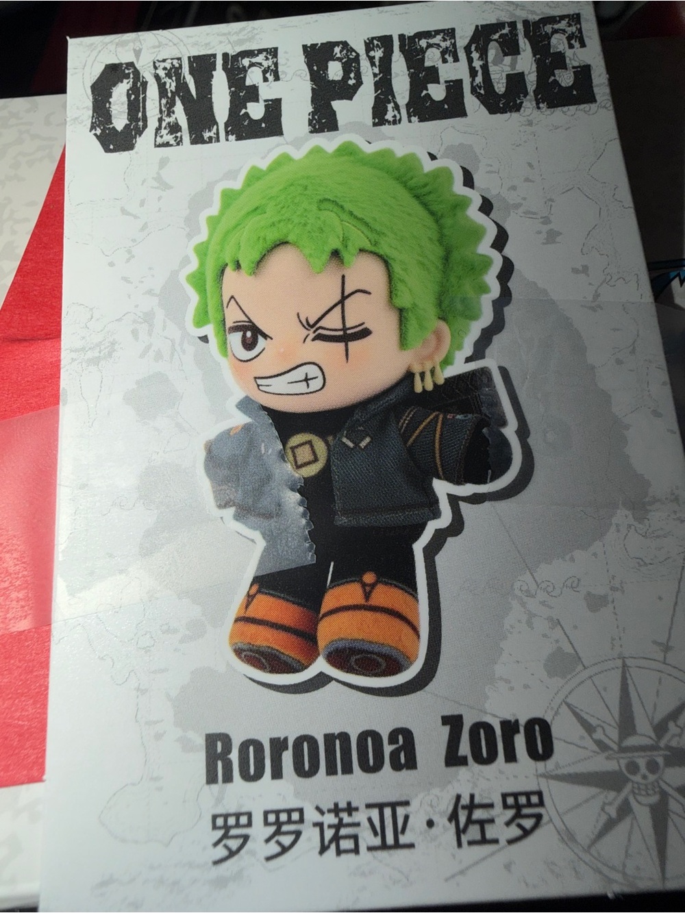 Roronoa Zoro plush pendant from the One Piece
